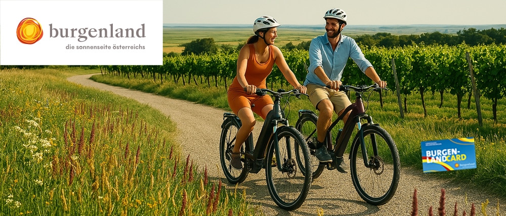 Zwei Radfahrer in der Natur